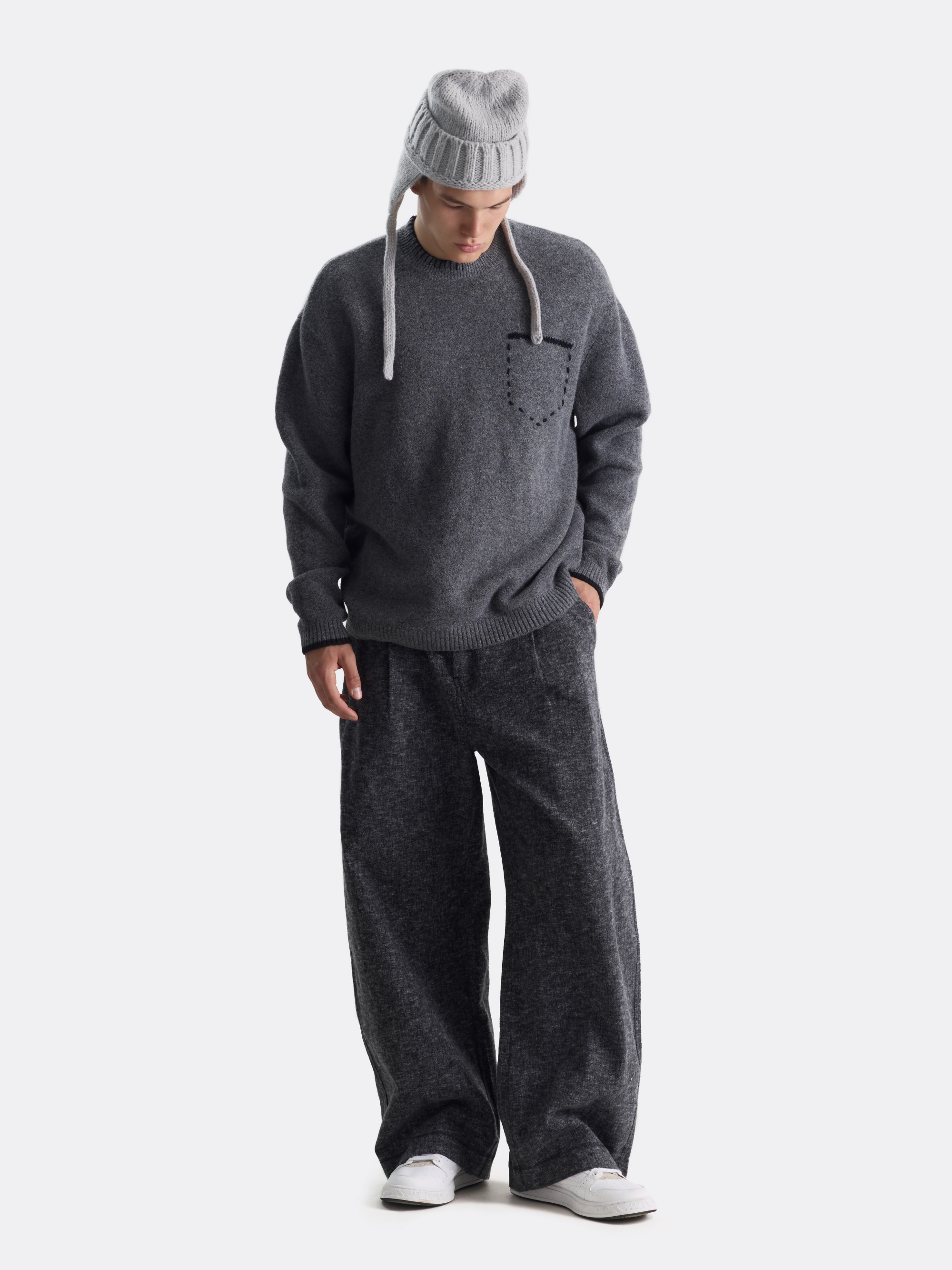 Свитер fake pocket