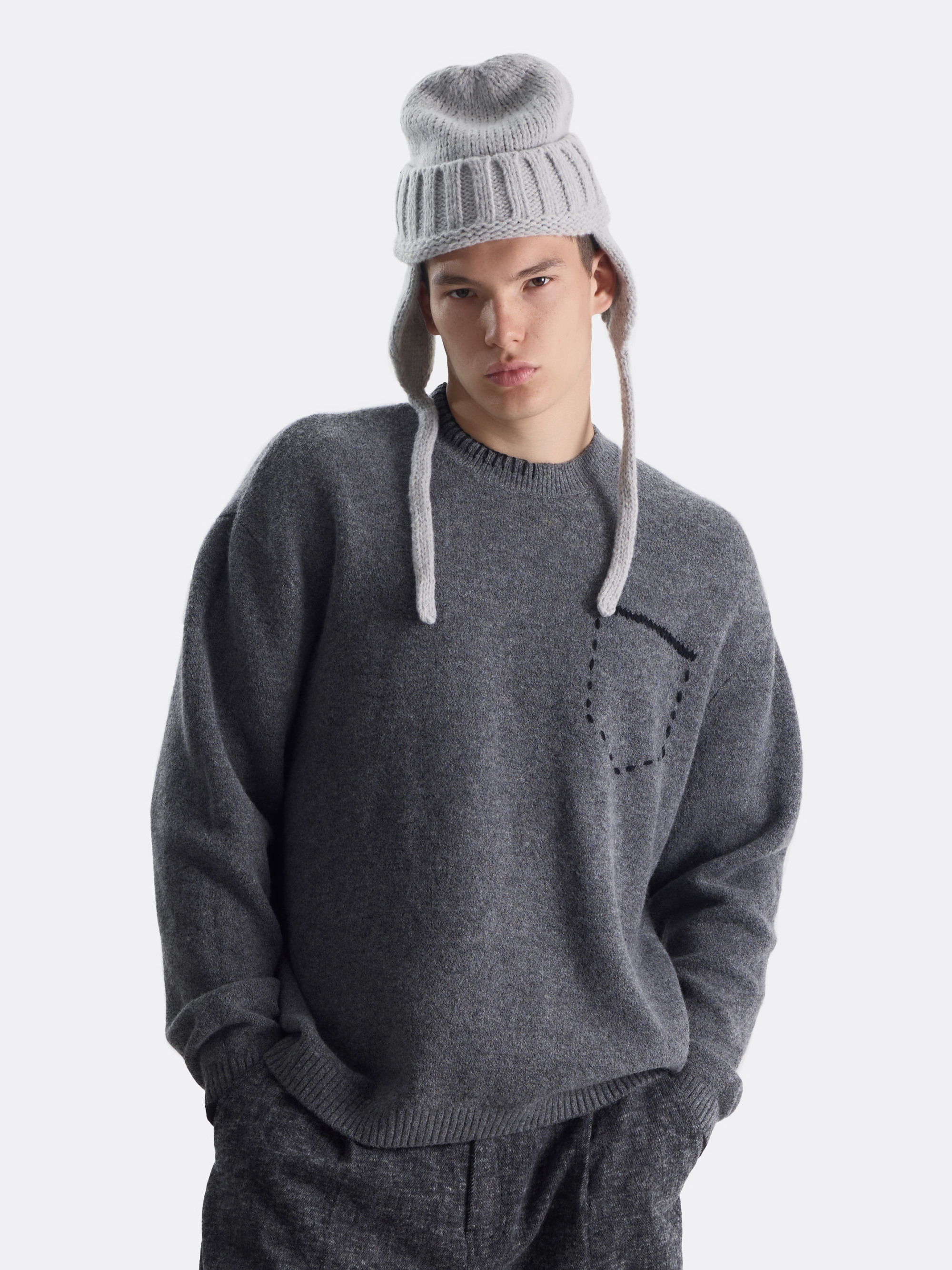 Свитер fake pocket