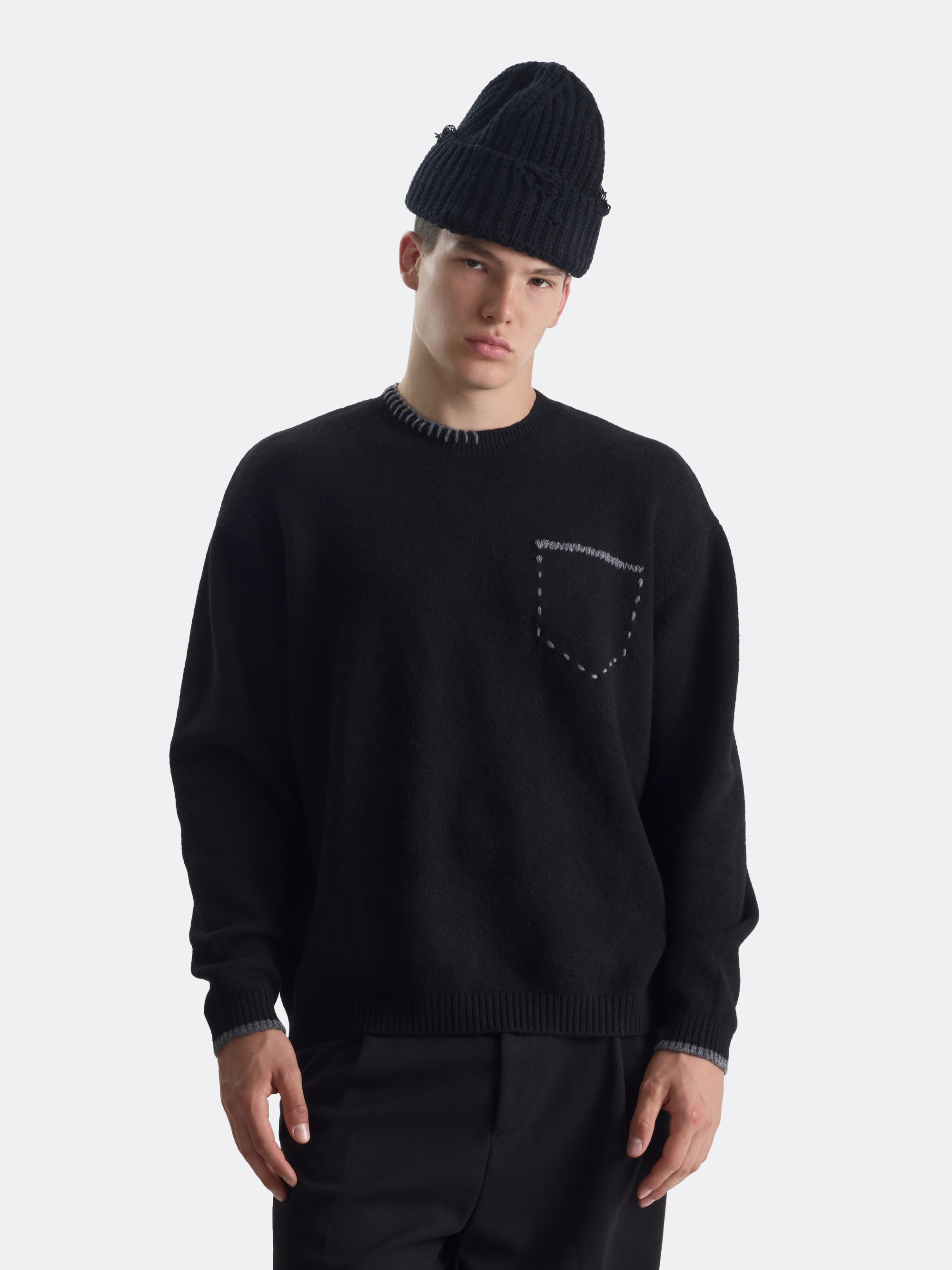 Свитер fake pocket