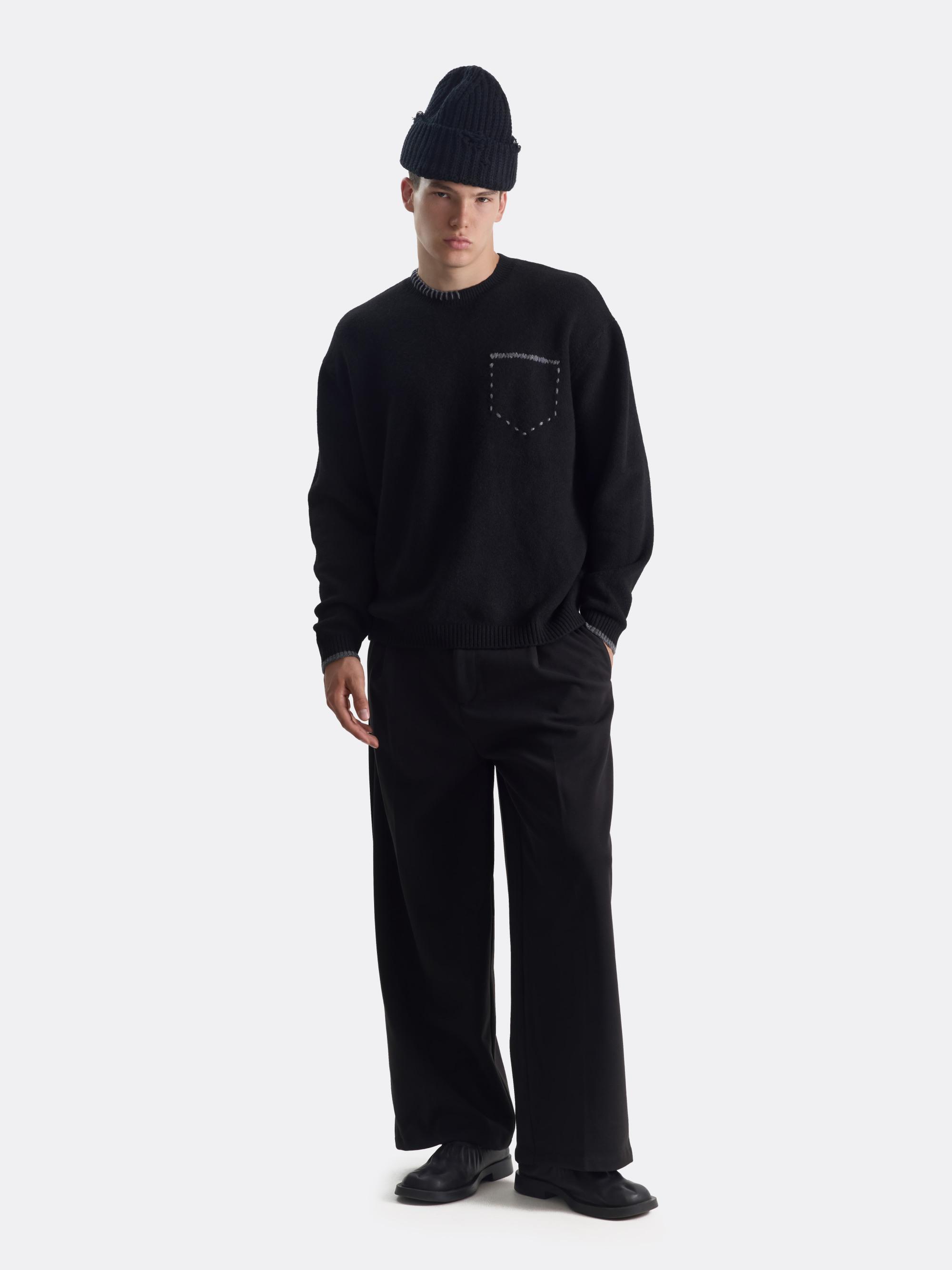 Свитер fake pocket