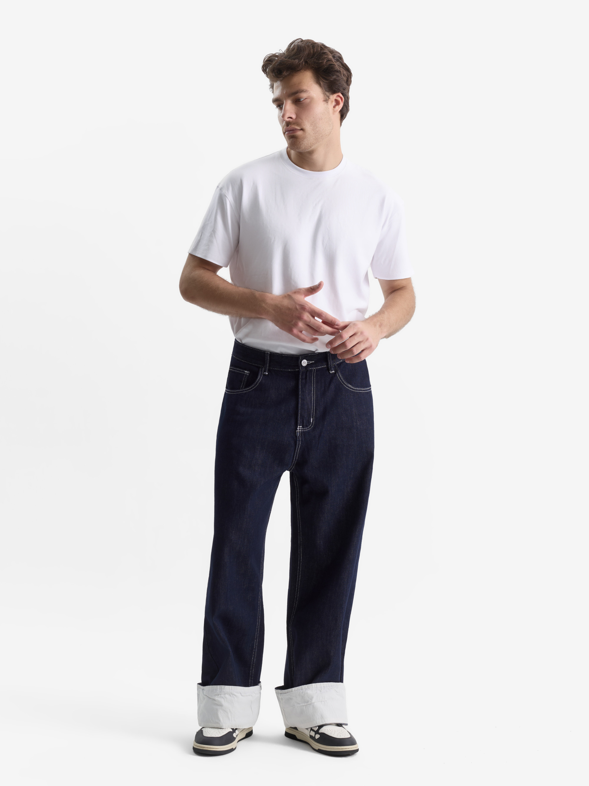 ​Джинсы Cuff Raw