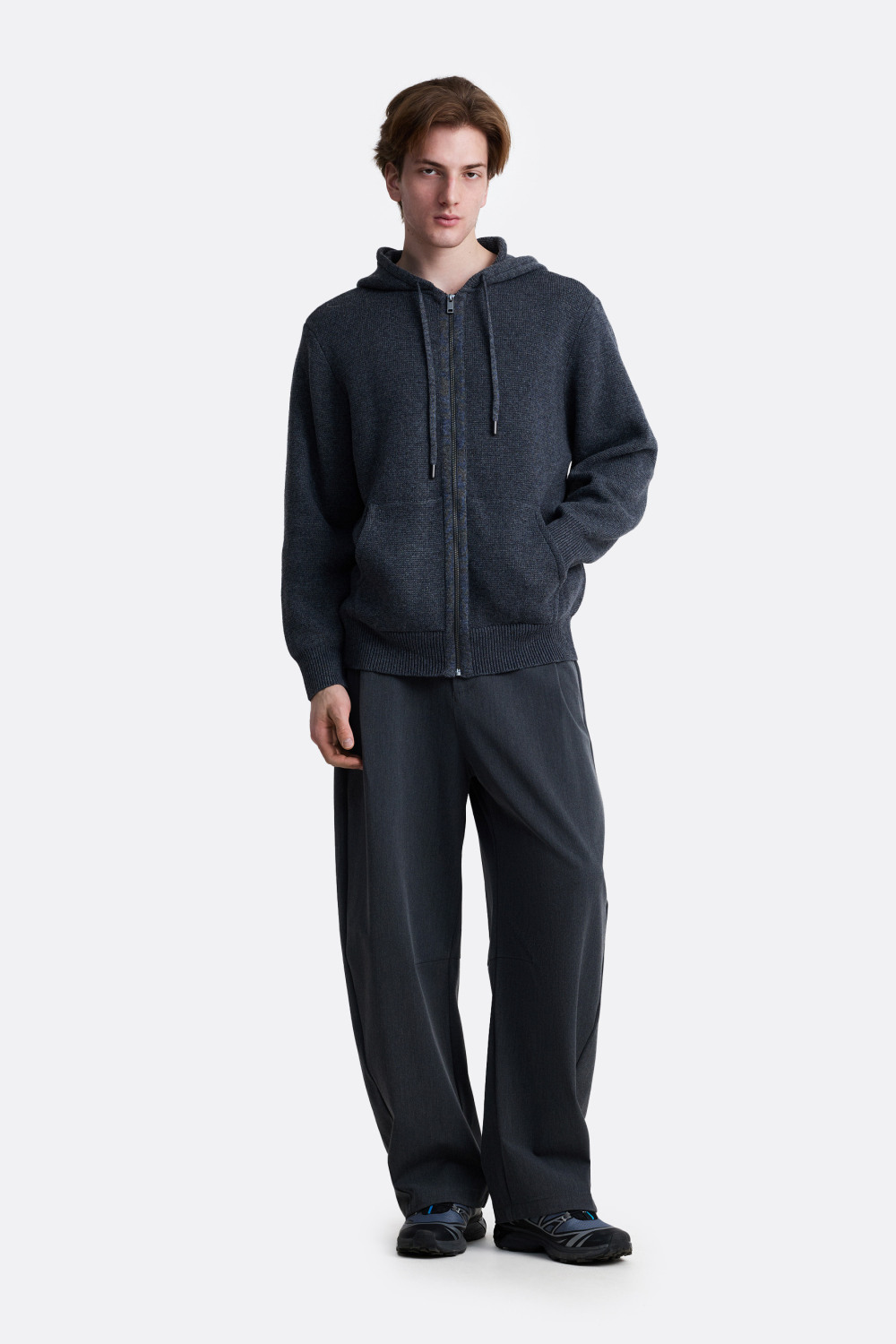 ​Вязаное зип-худи