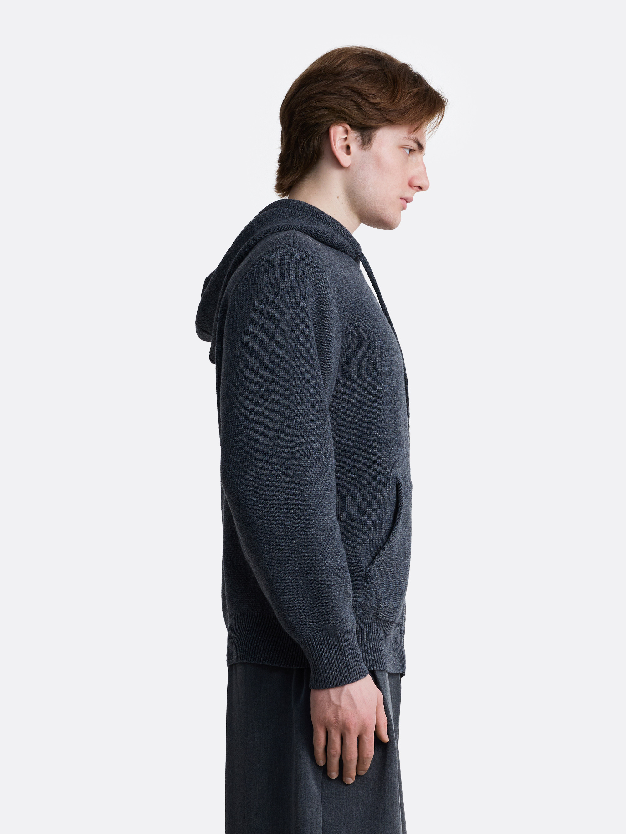 ​Вязаное зип-худи