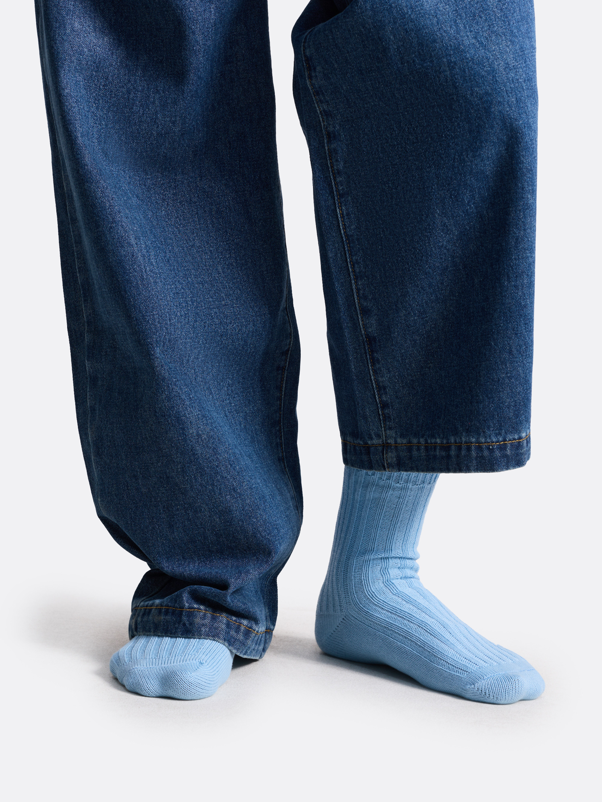 ​Полосатые носки в рубчик