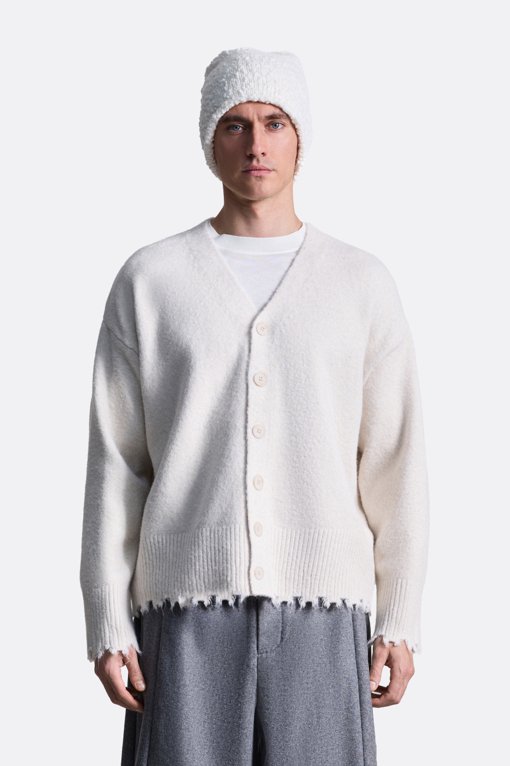 ​Кардиган с необработанным краем