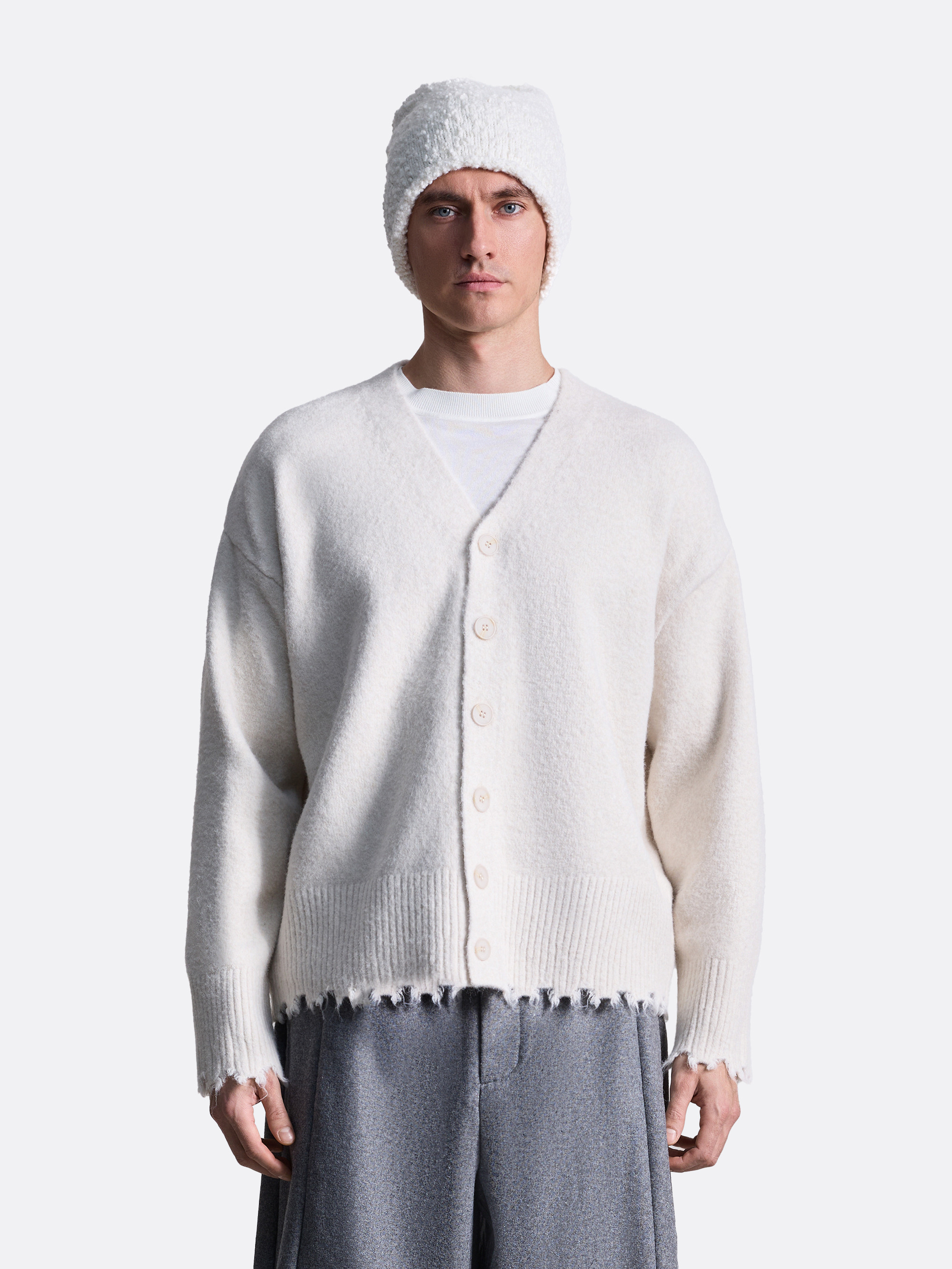 ​Кардиган с необработанным краем