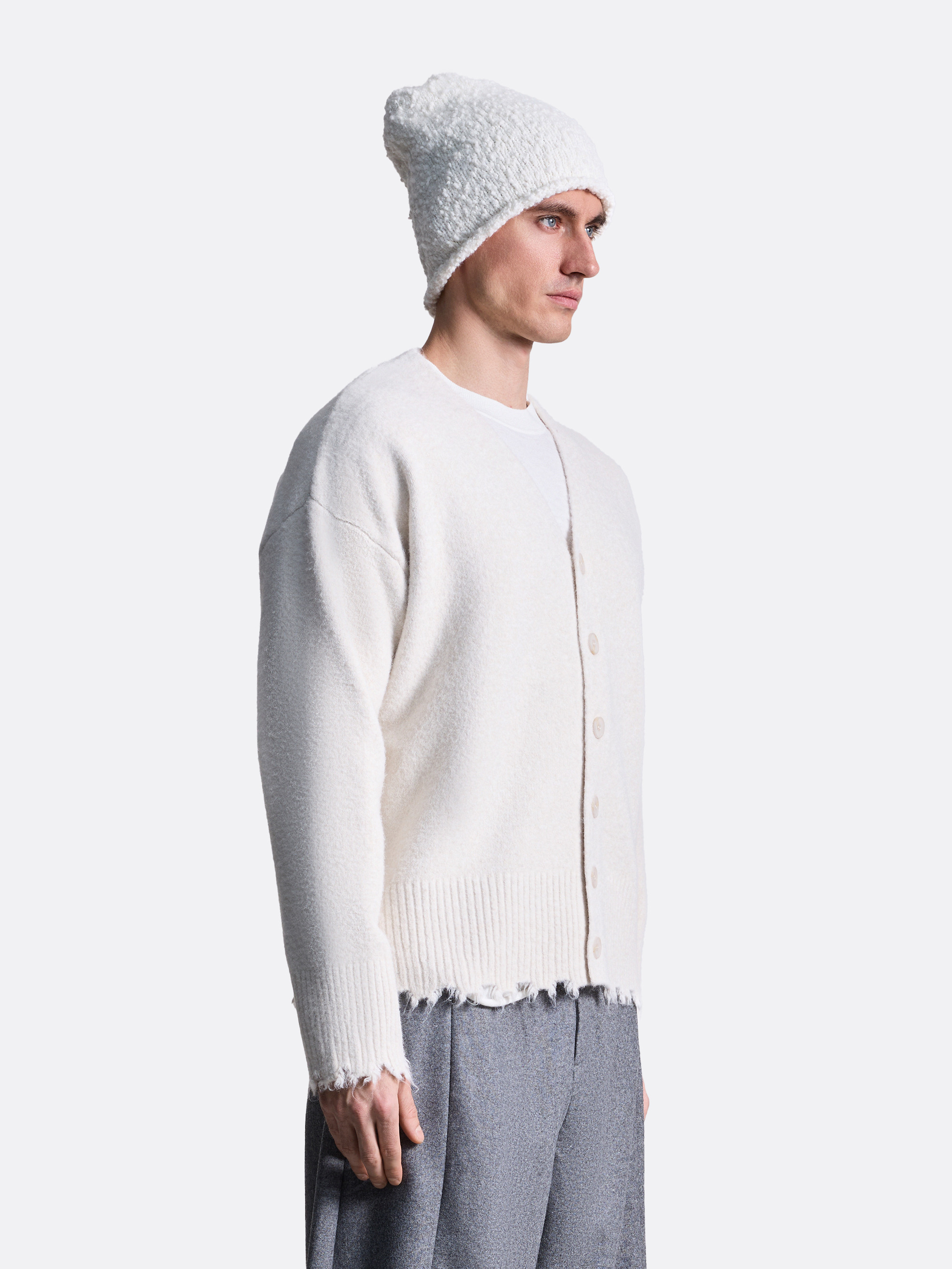 ​Кардиган с необработанным краем