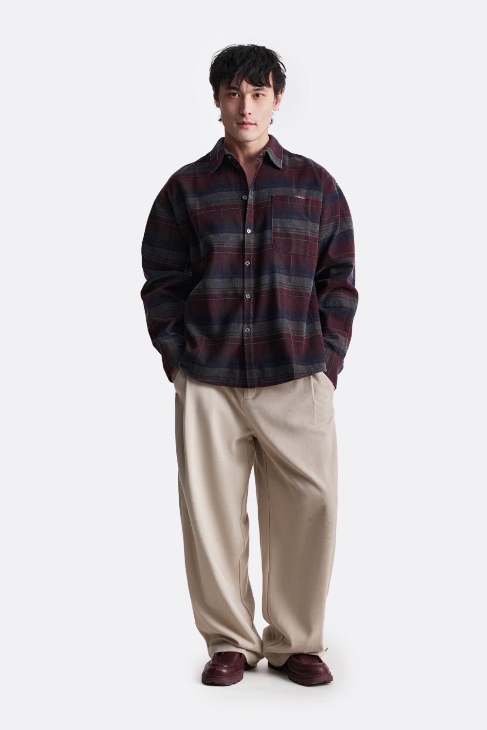 ​Укороченная рубашка в клетку