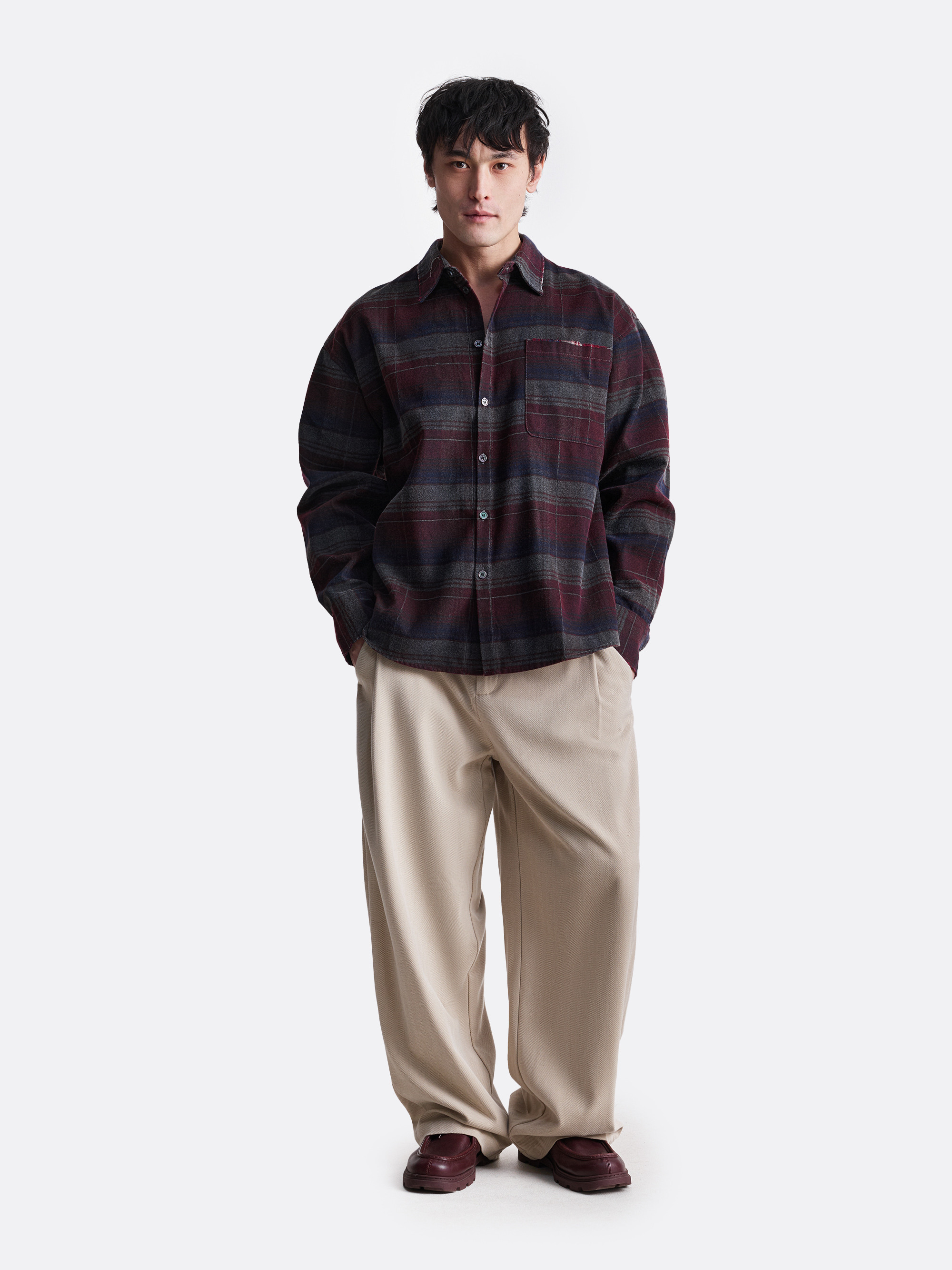 ​Укороченная рубашка в клетку