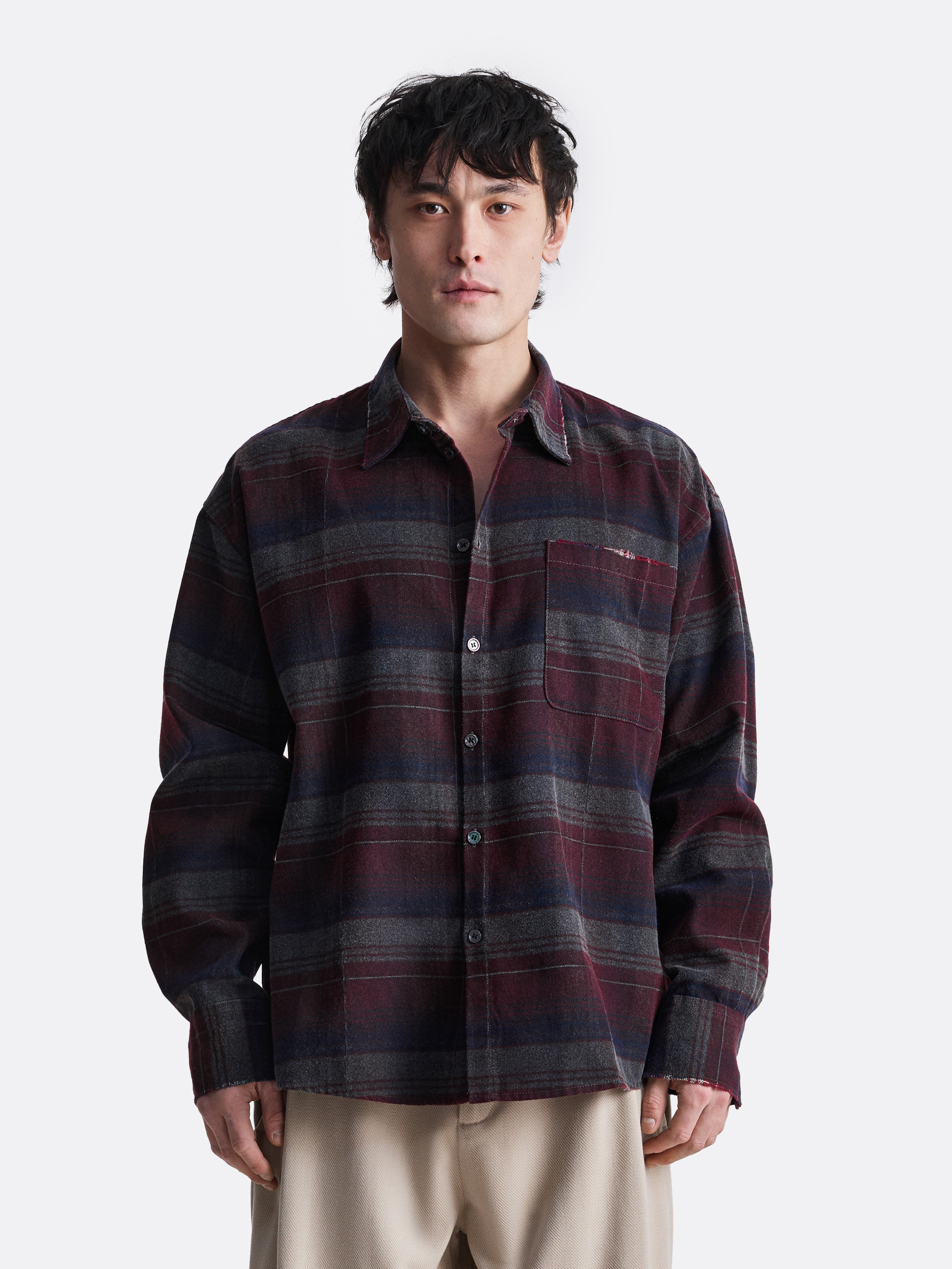 ​Укороченная рубашка в клетку