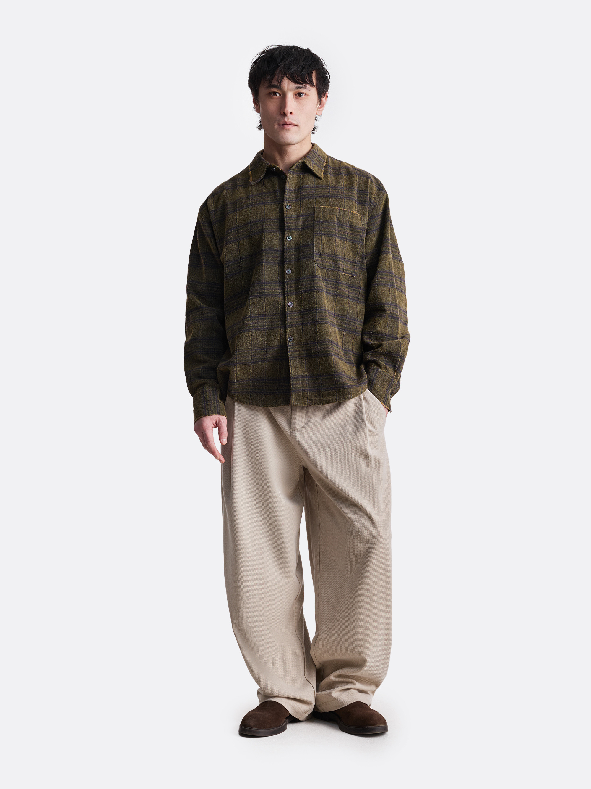 ​Укороченная рубашка в клетку