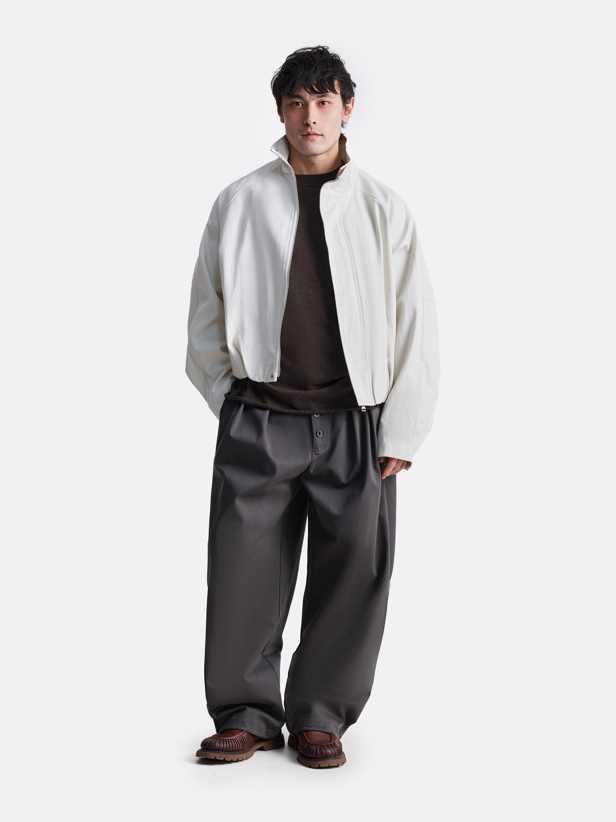 ​Куртка с воротником стойкой