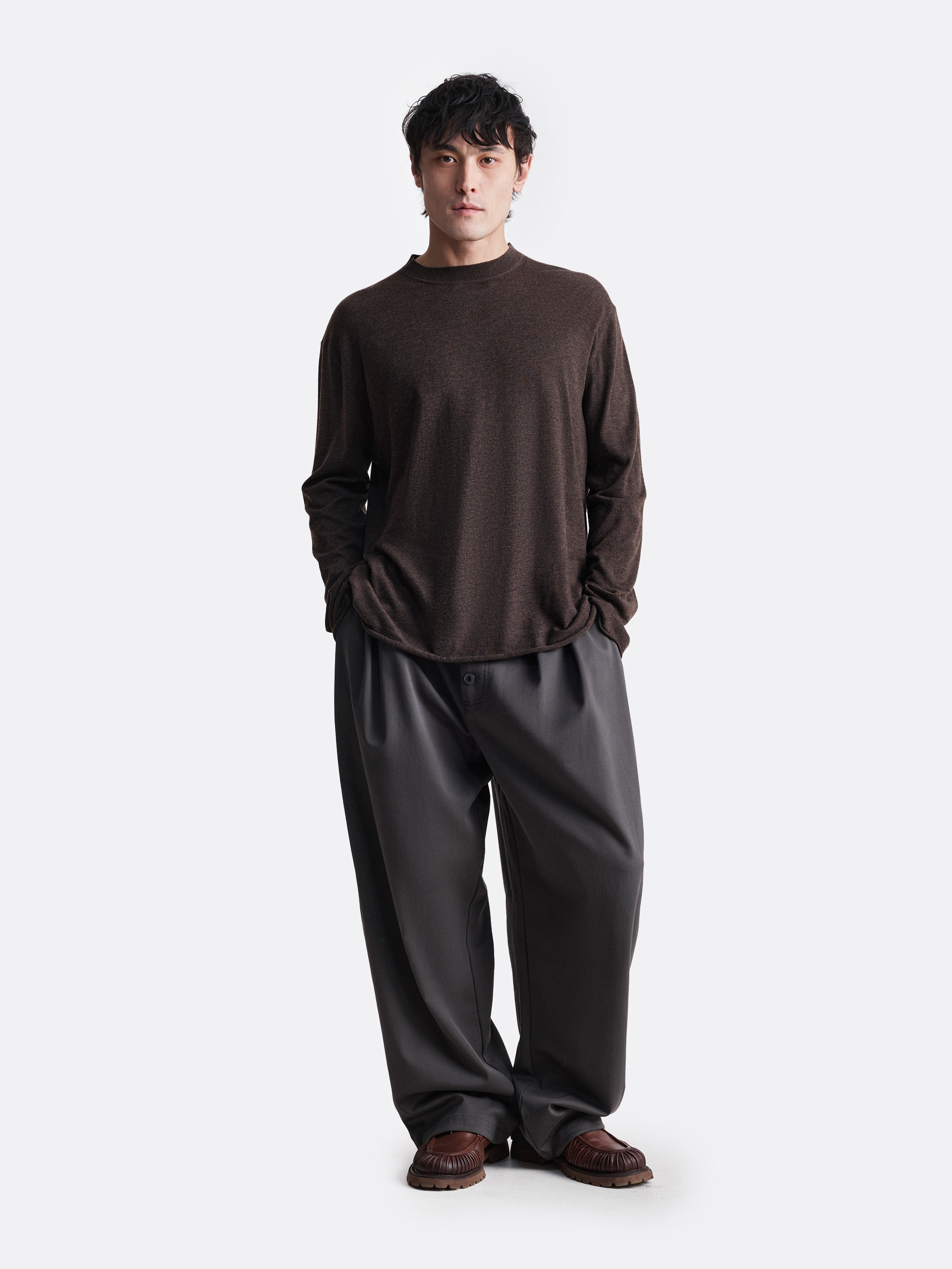 ​Лонгслив с необработанным краем