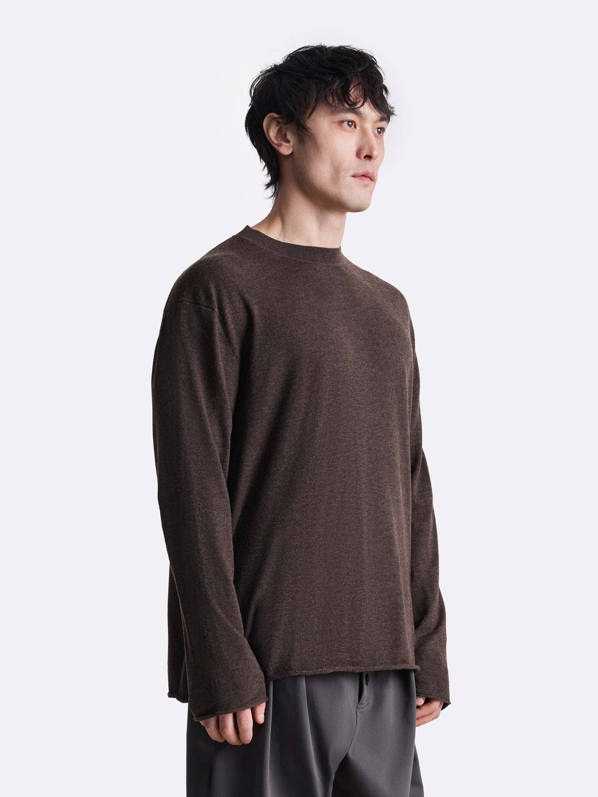 ​Лонгслив с необработанным краем