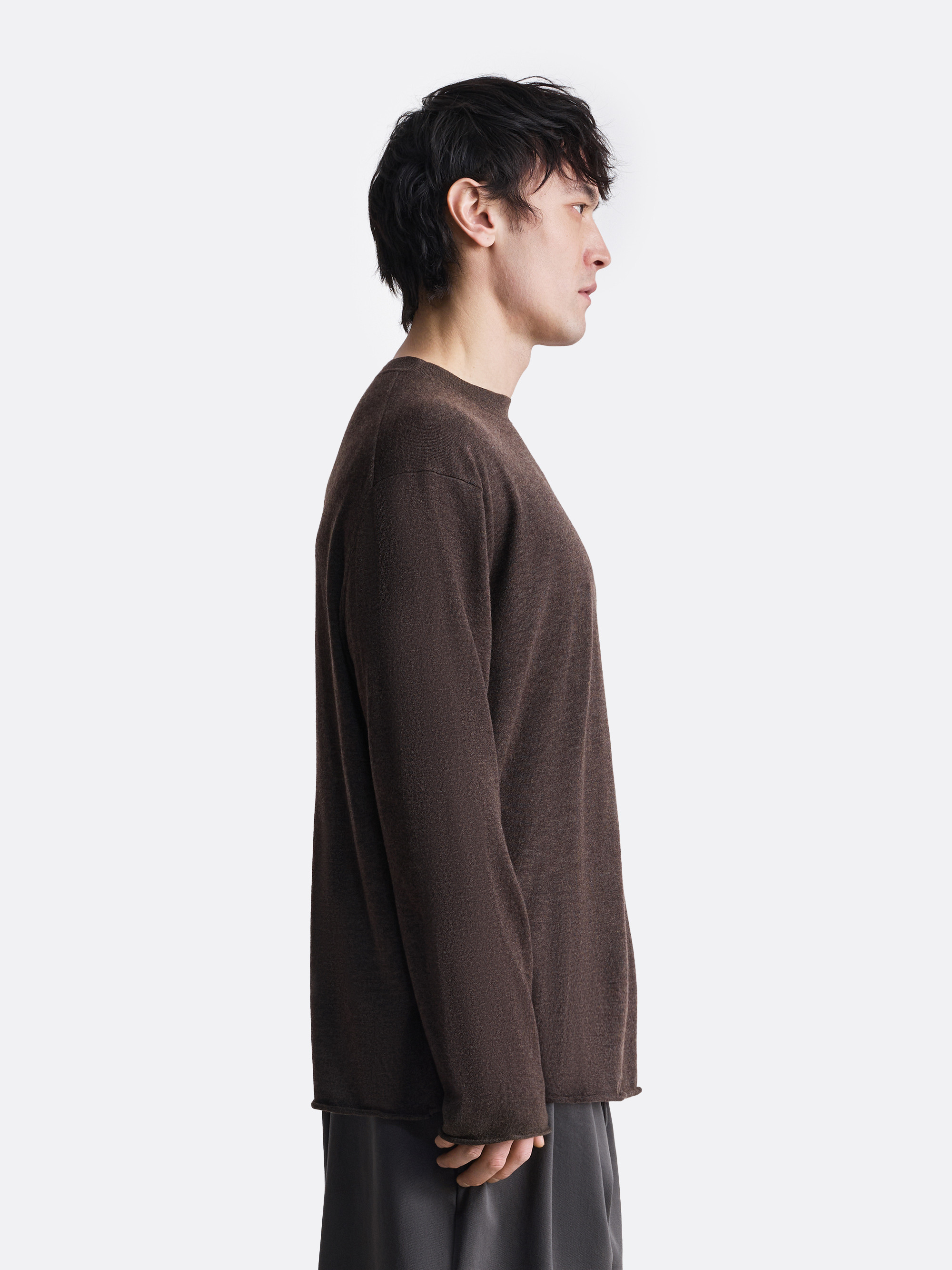 ​Лонгслив с необработанным краем