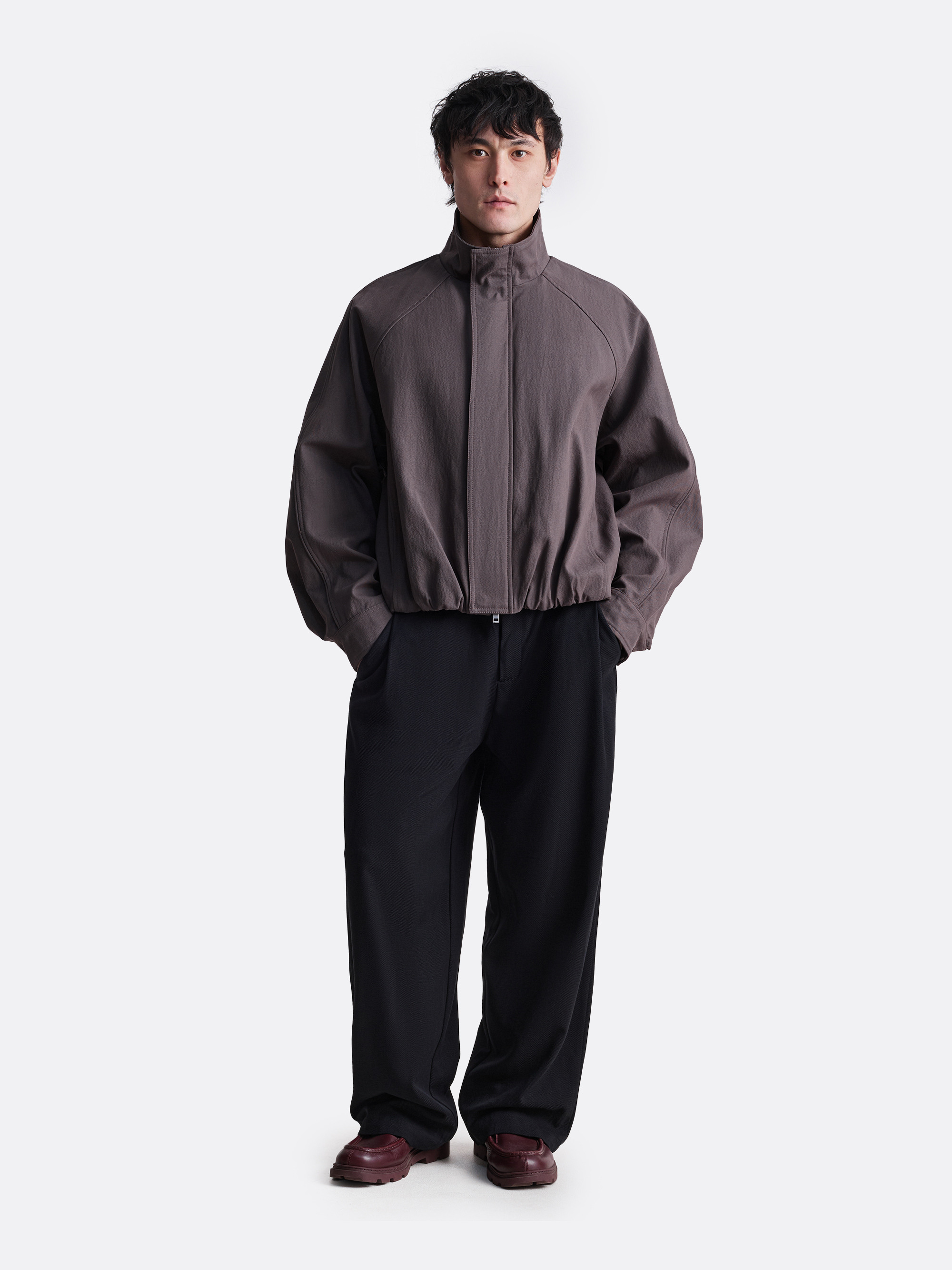 ​Куртка с воротником стойкой