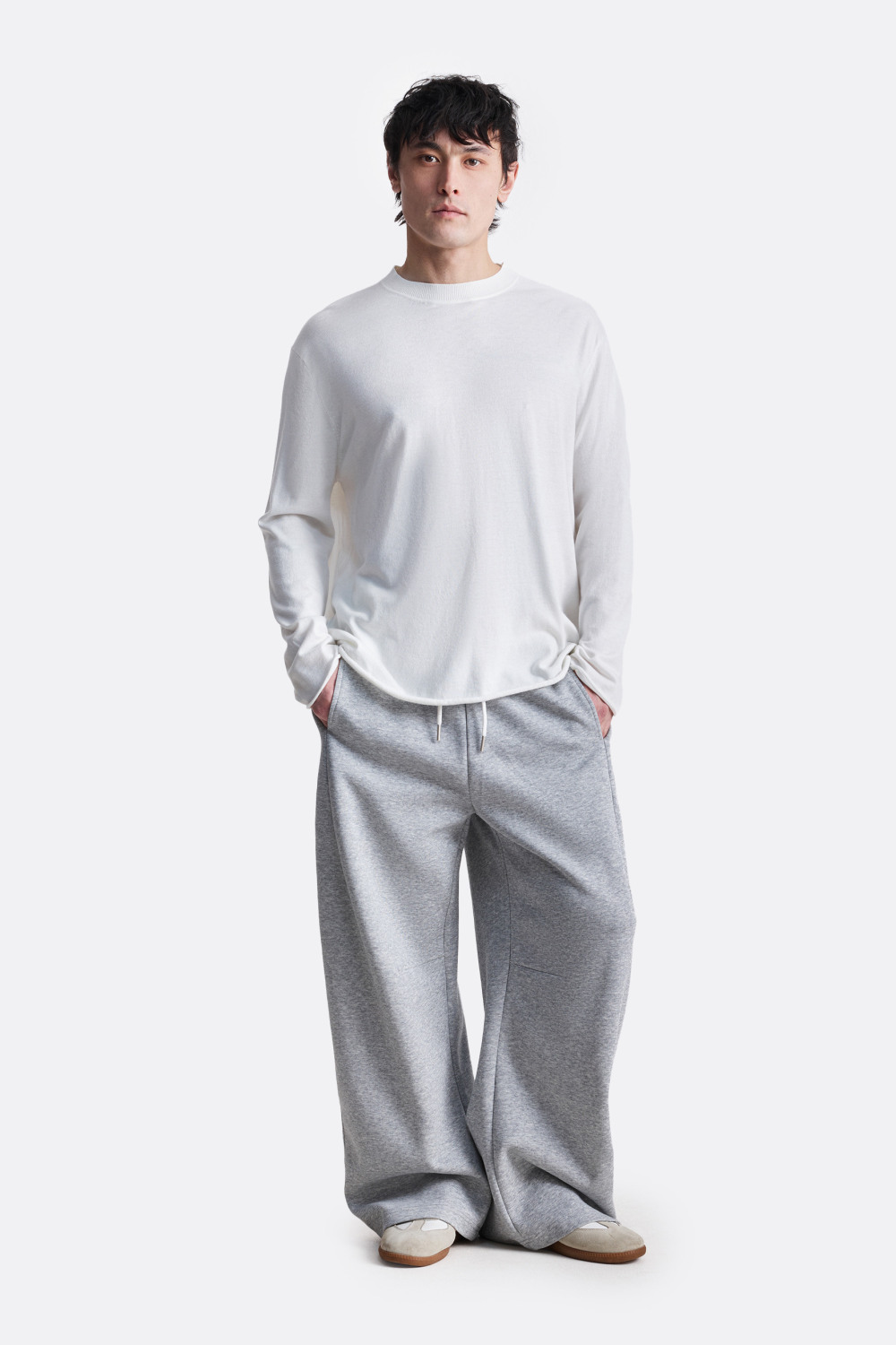 ​Лонгслив с необработанным краем