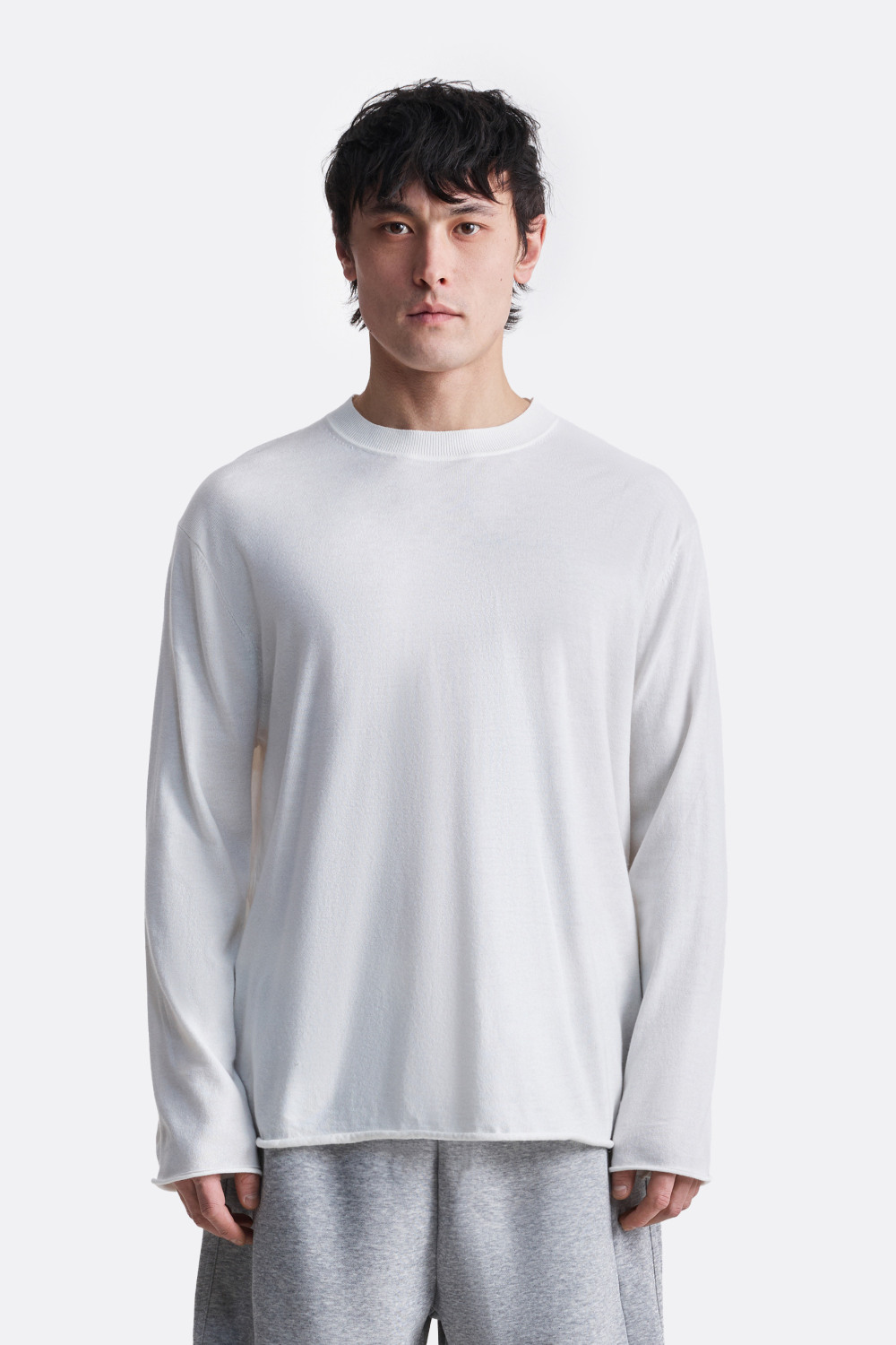 ​Лонгслив с необработанным краем