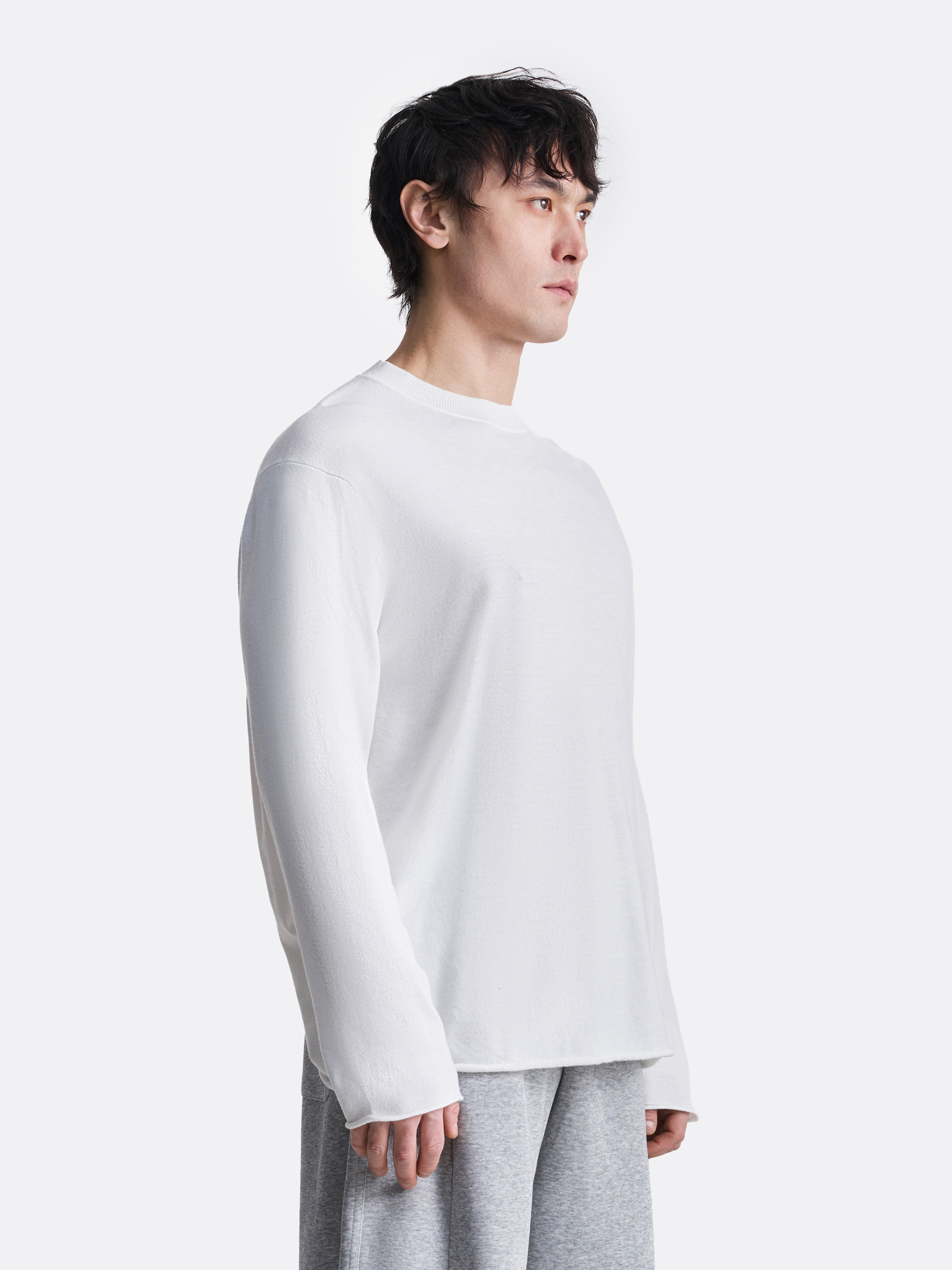 ​Лонгслив с необработанным краем