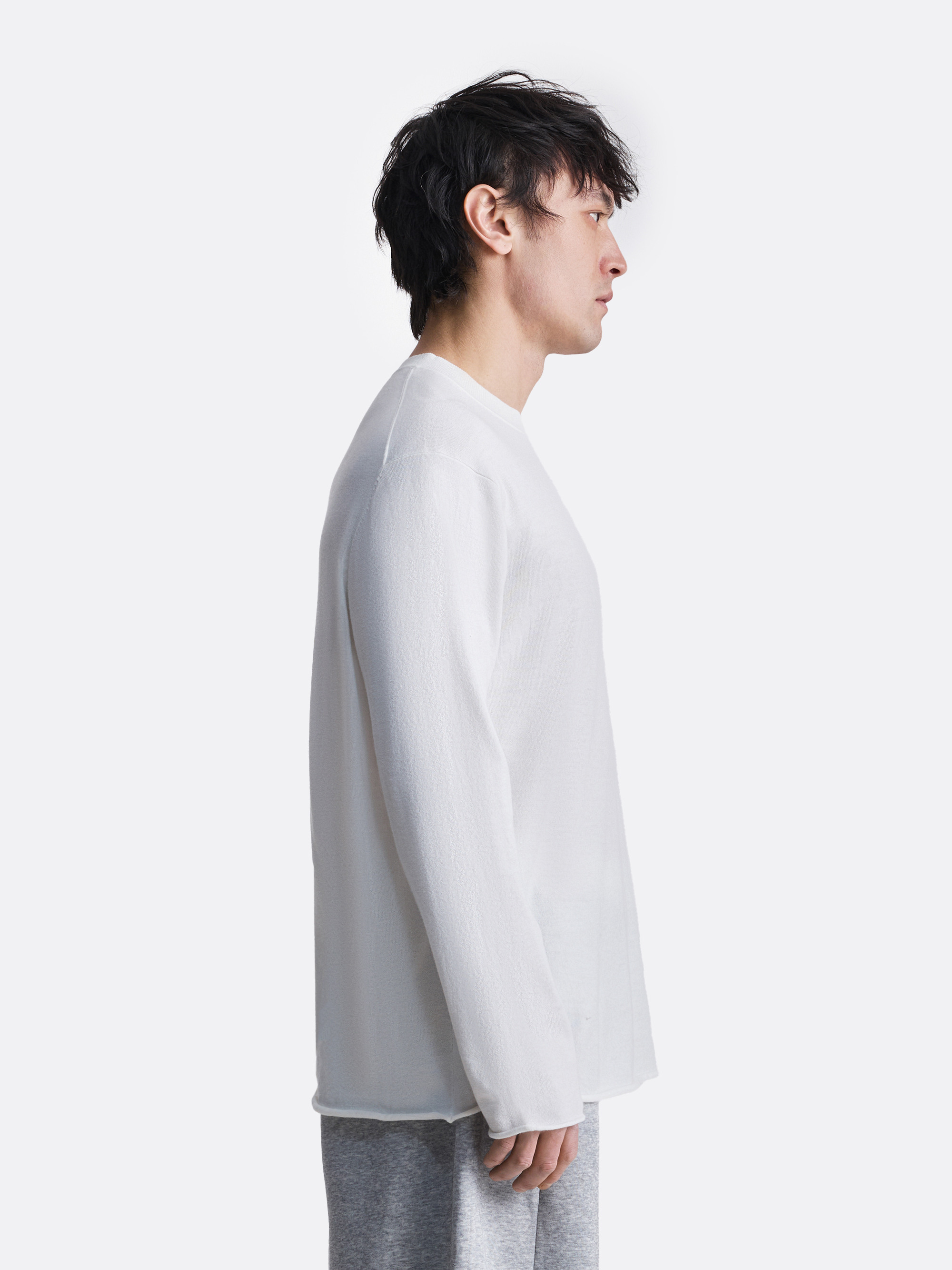 ​Лонгслив с необработанным краем