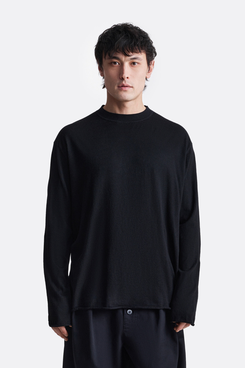 ​Лонгслив с необработанным краем