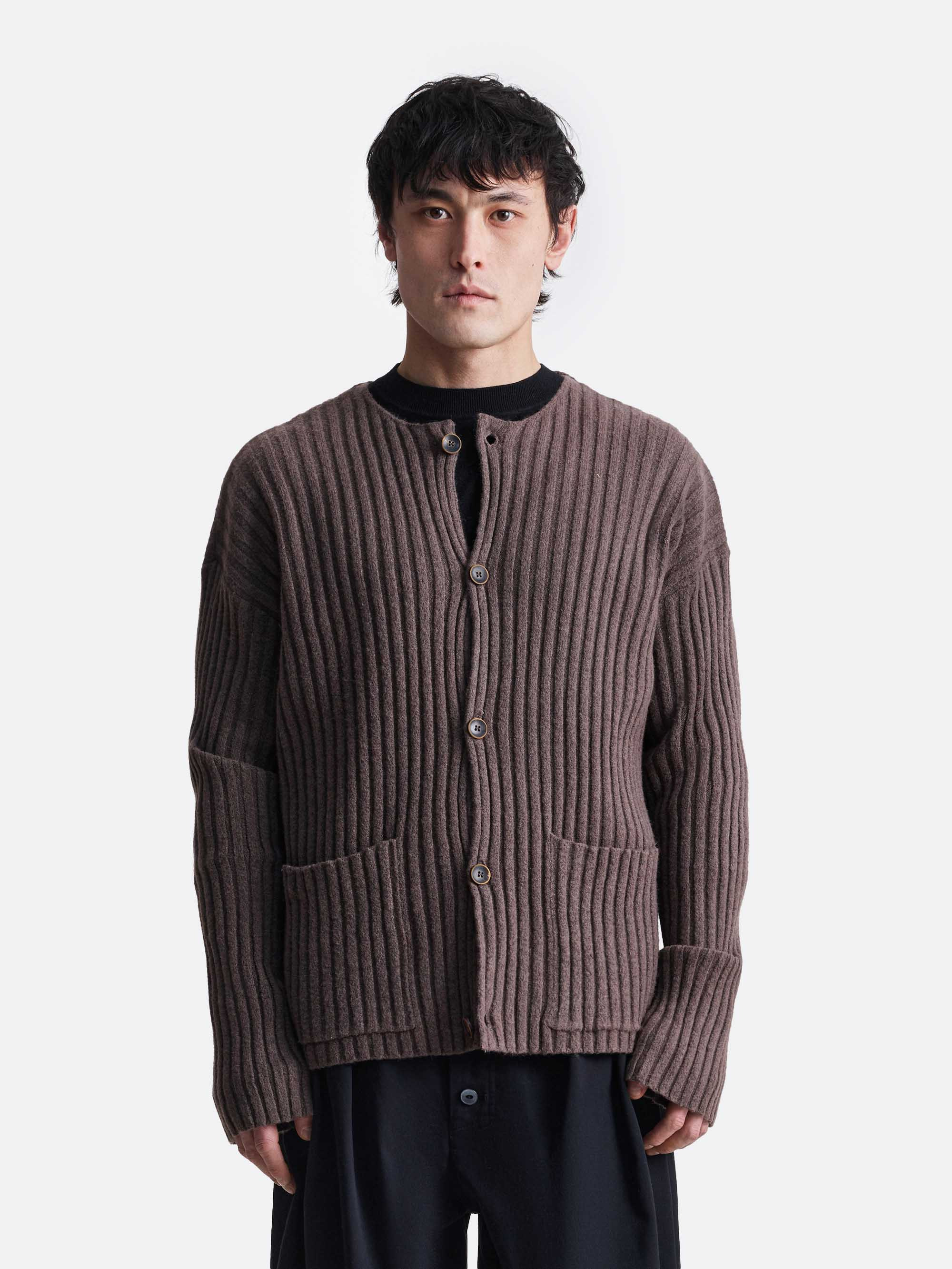 Кардиган в рубчик