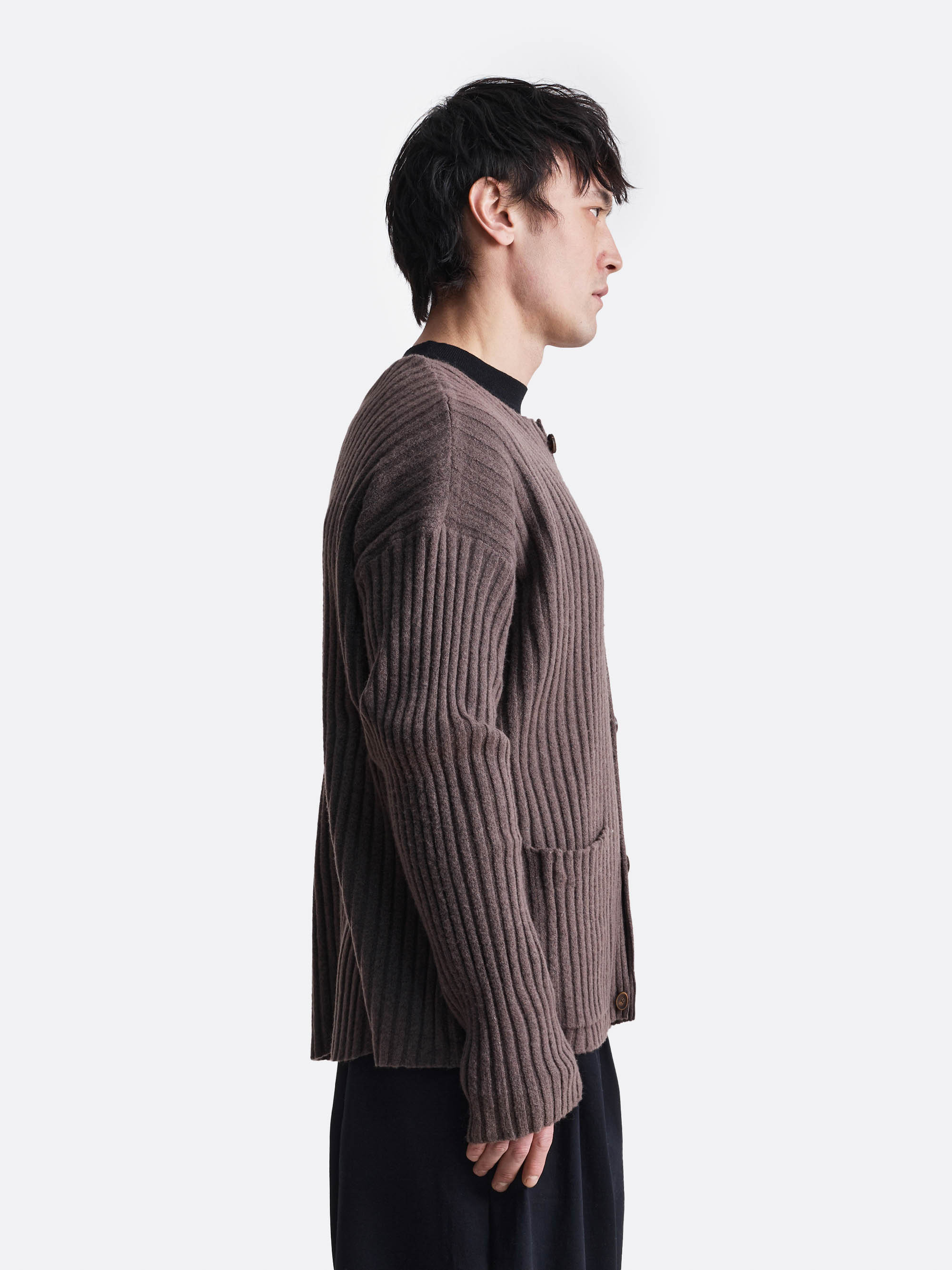 Кардиган в рубчик