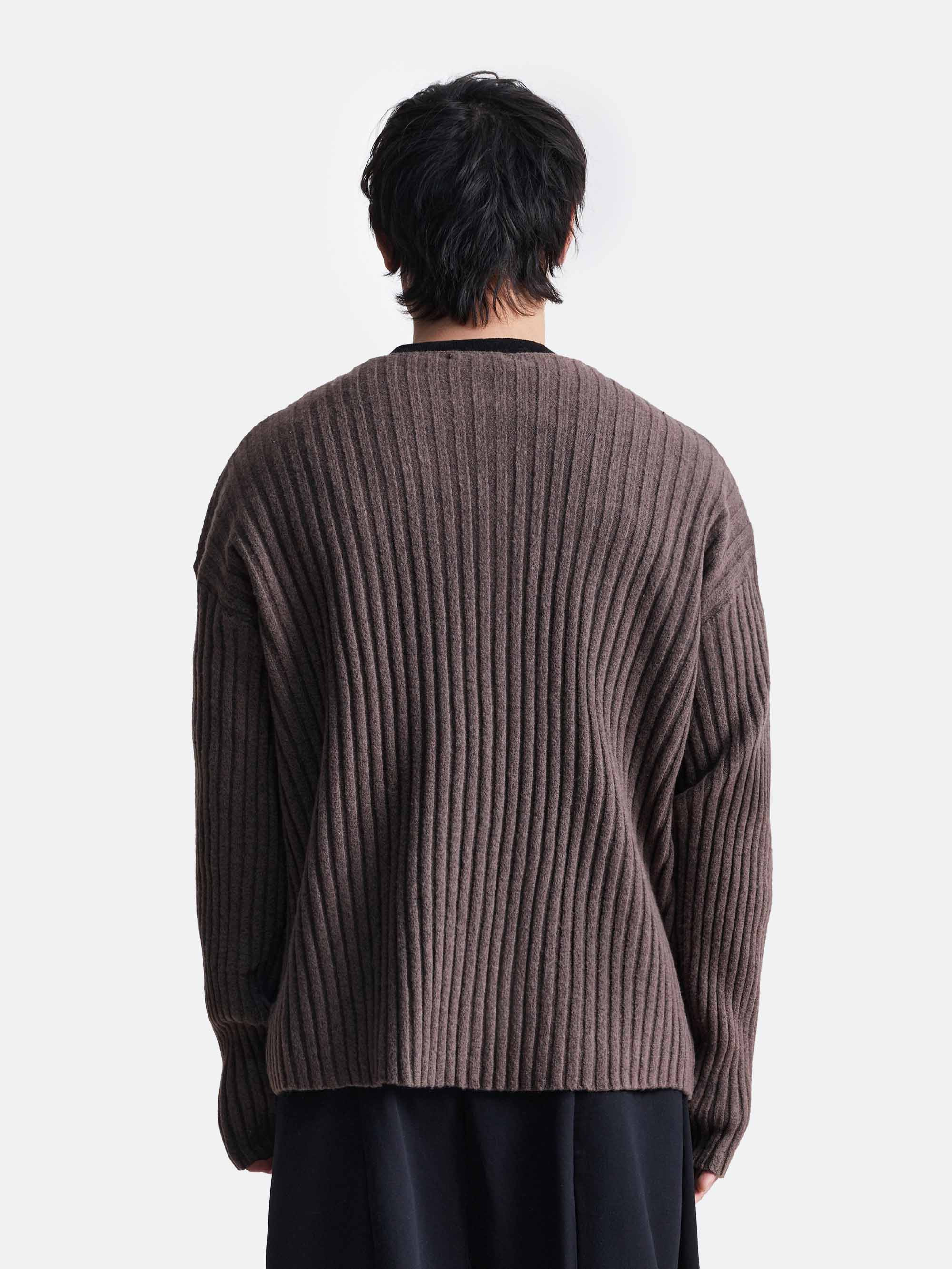 Кардиган в рубчик