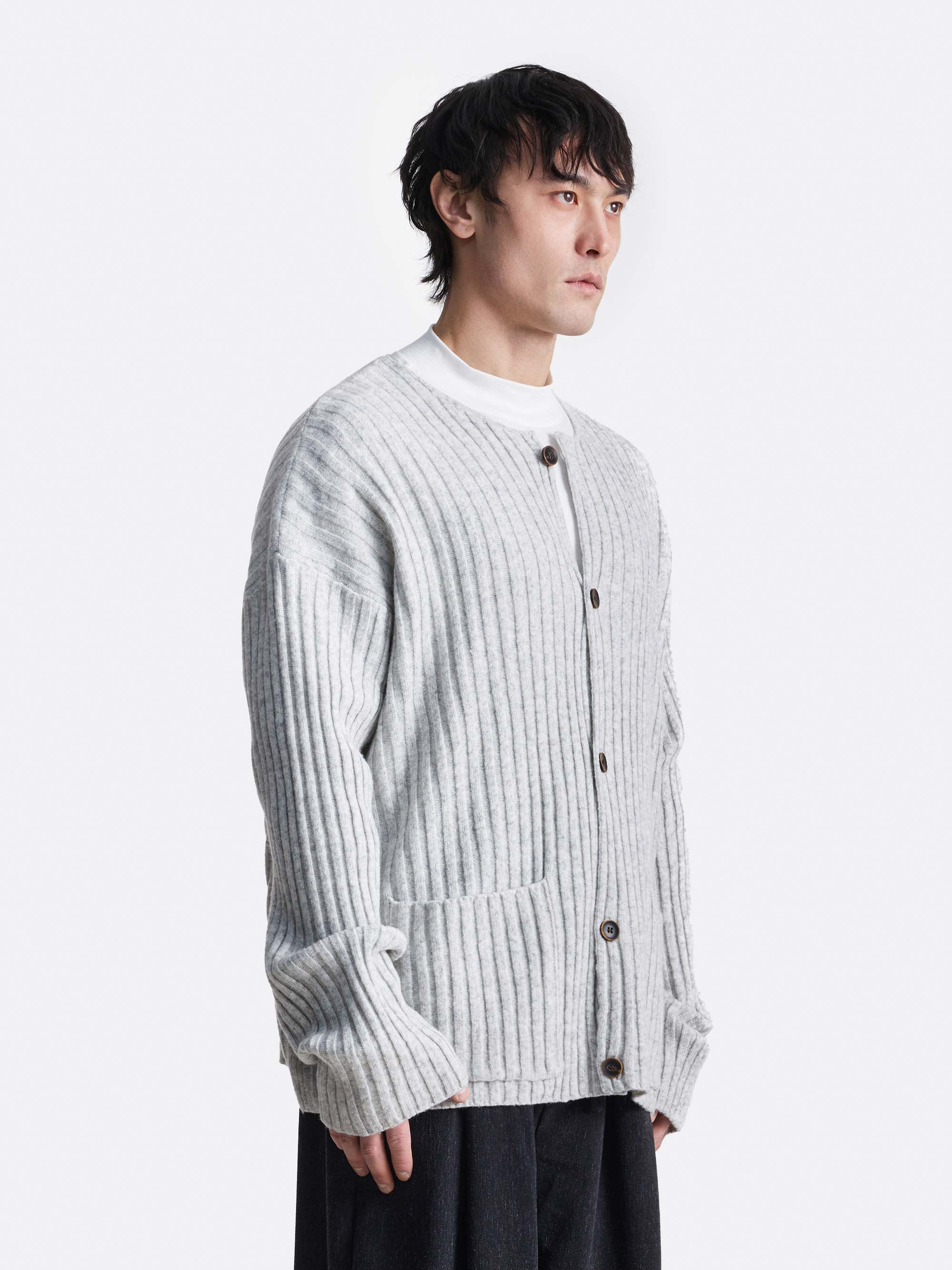 Кардиган в рубчик