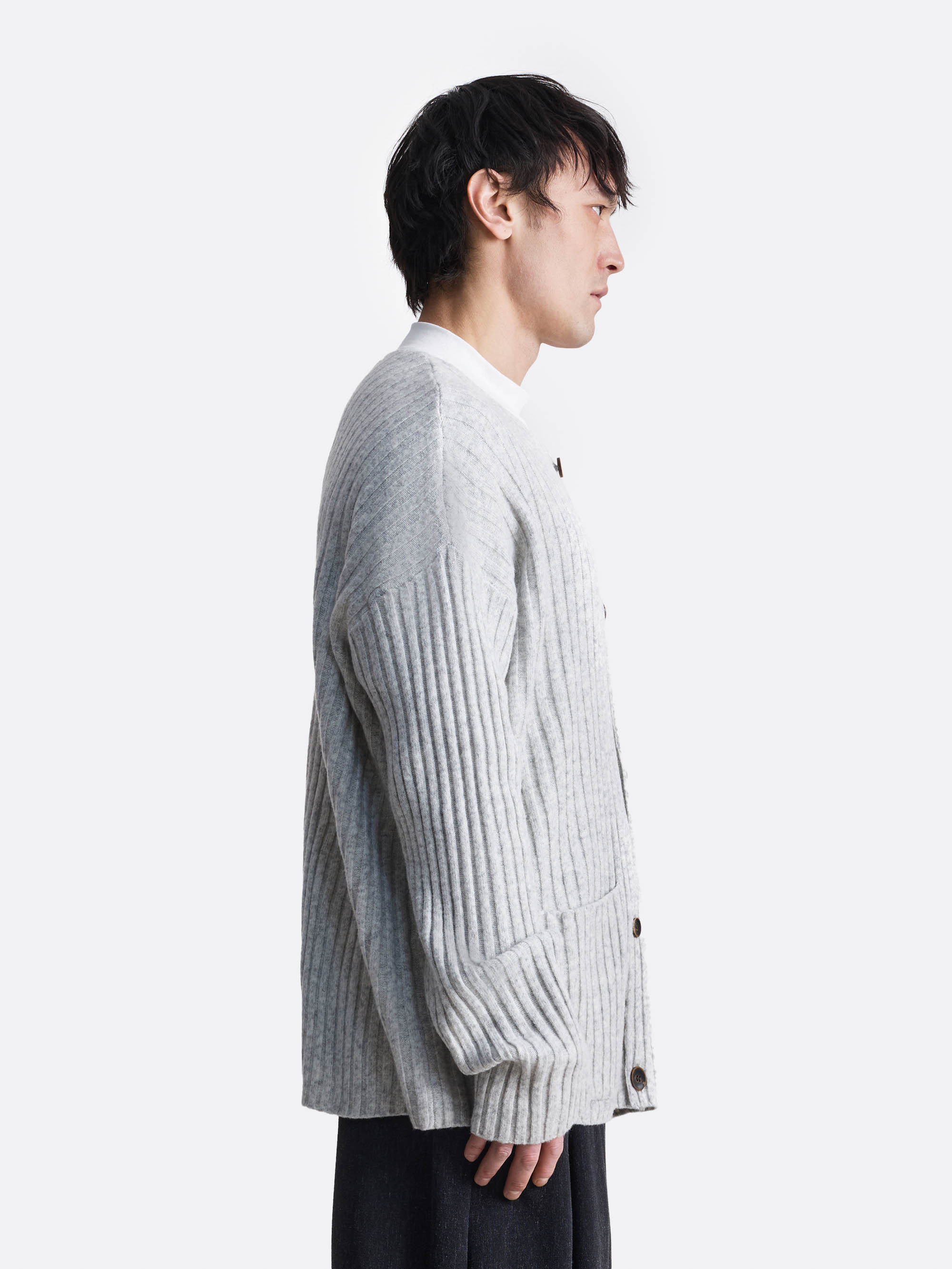 Кардиган в рубчик