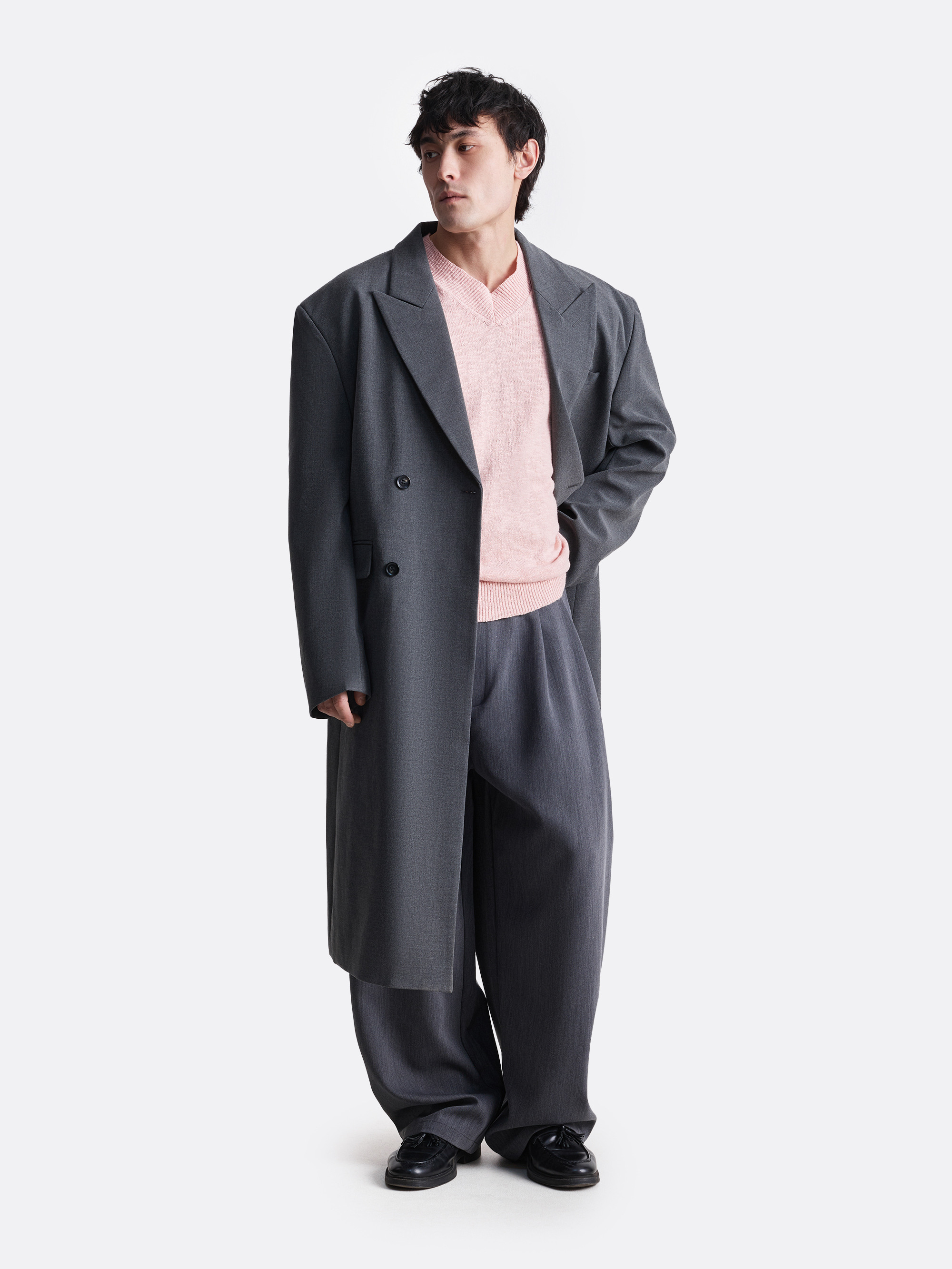 ​Двубортное пальто