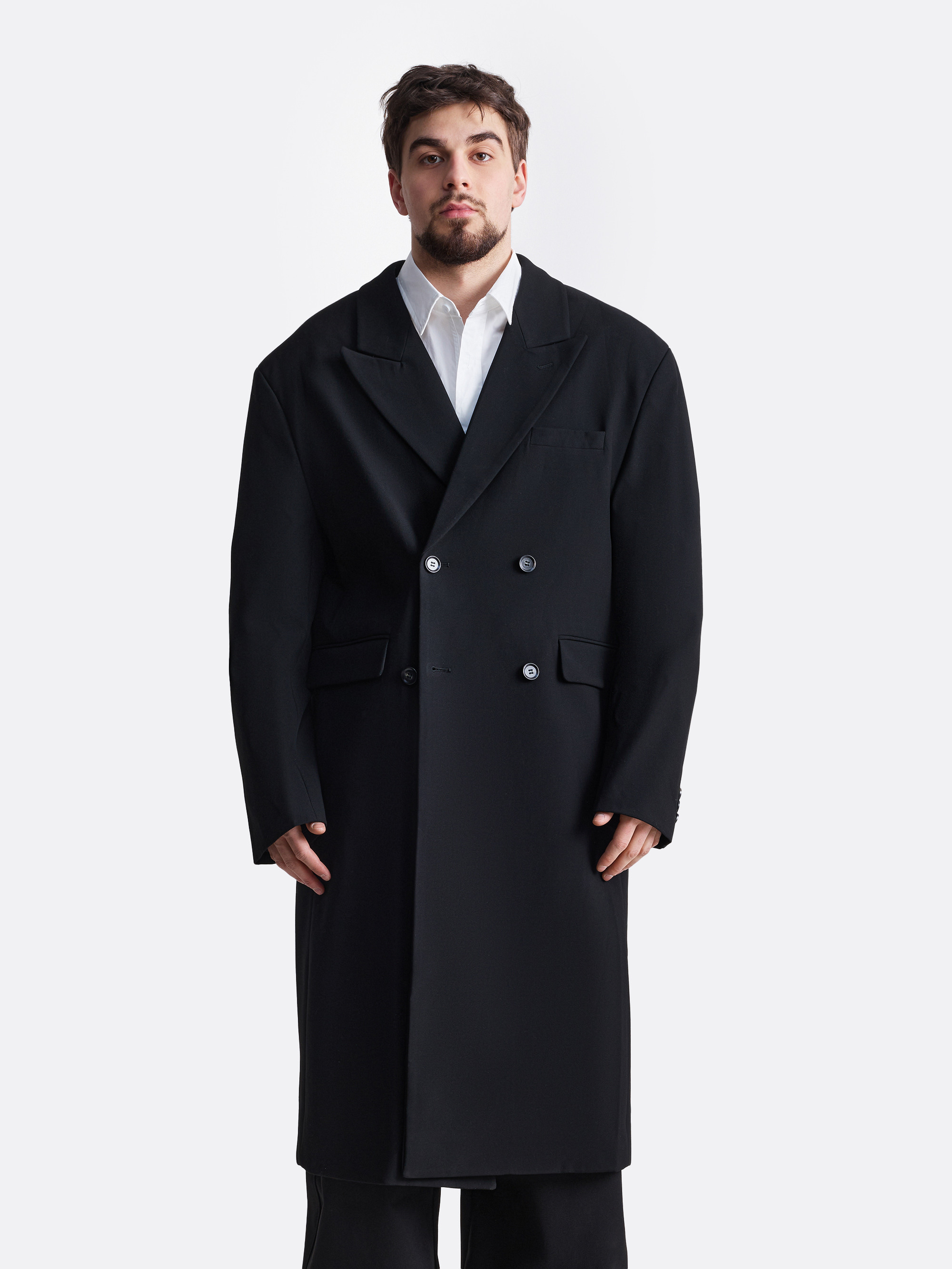 ​Двубортное пальто