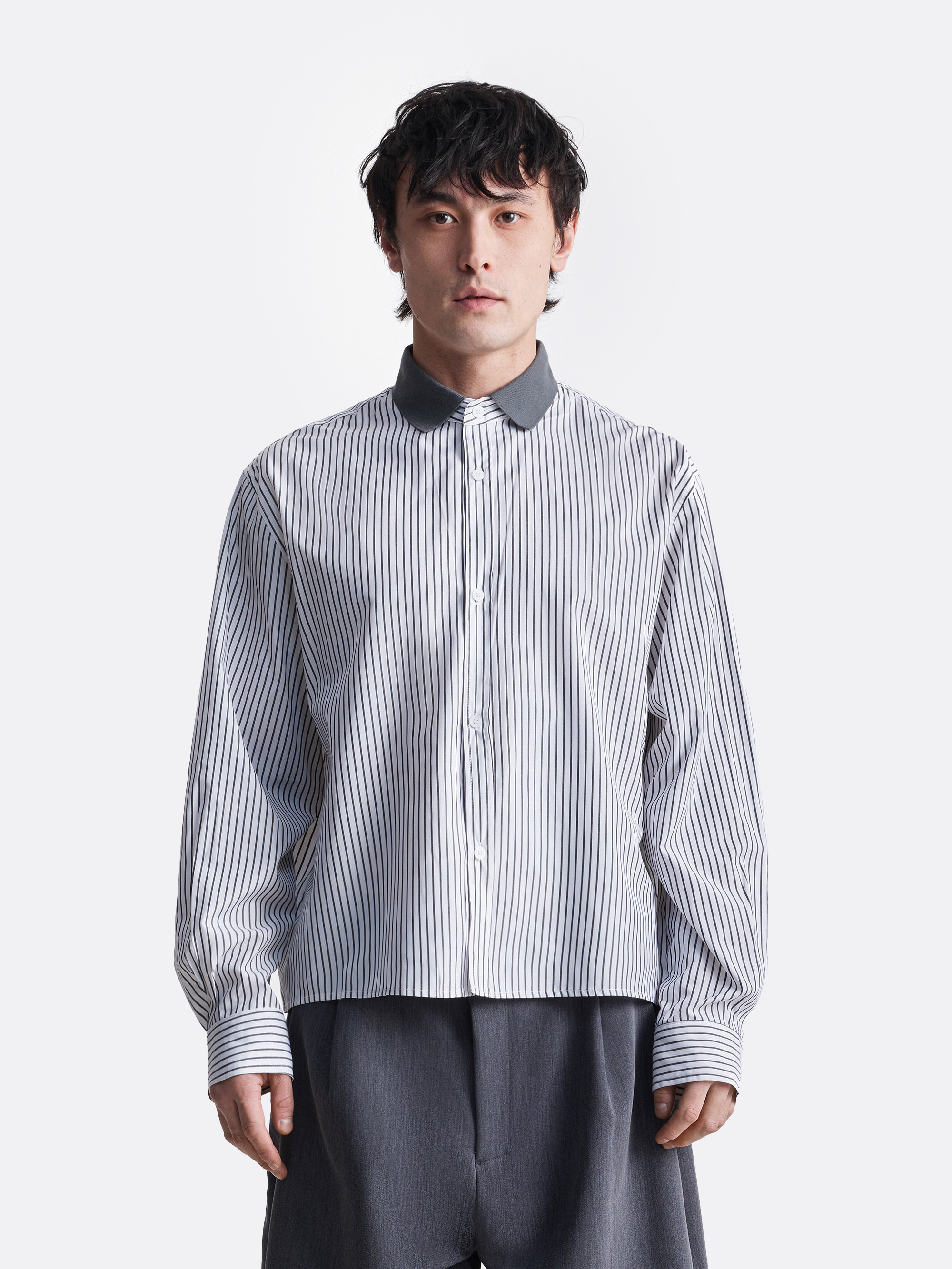 ​Рубашка в диагональную полоску