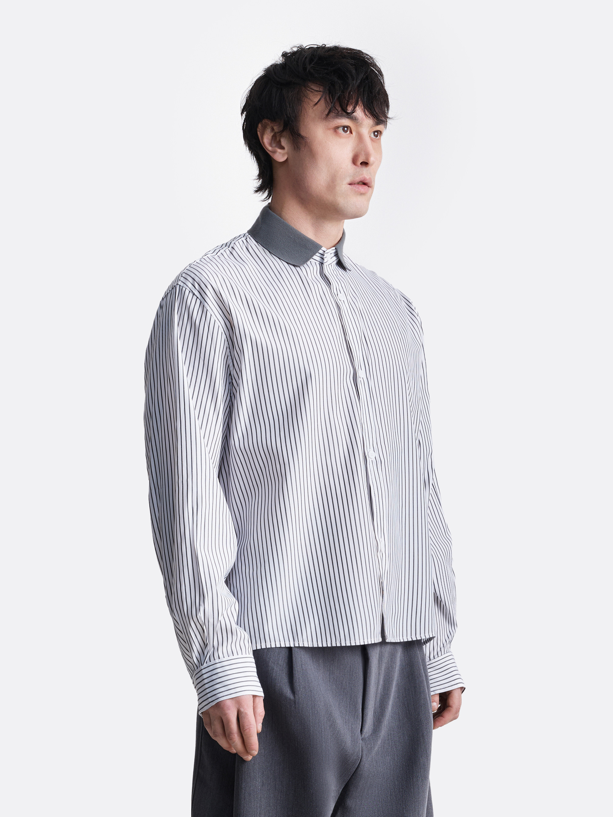 ​Рубашка в диагональную полоску