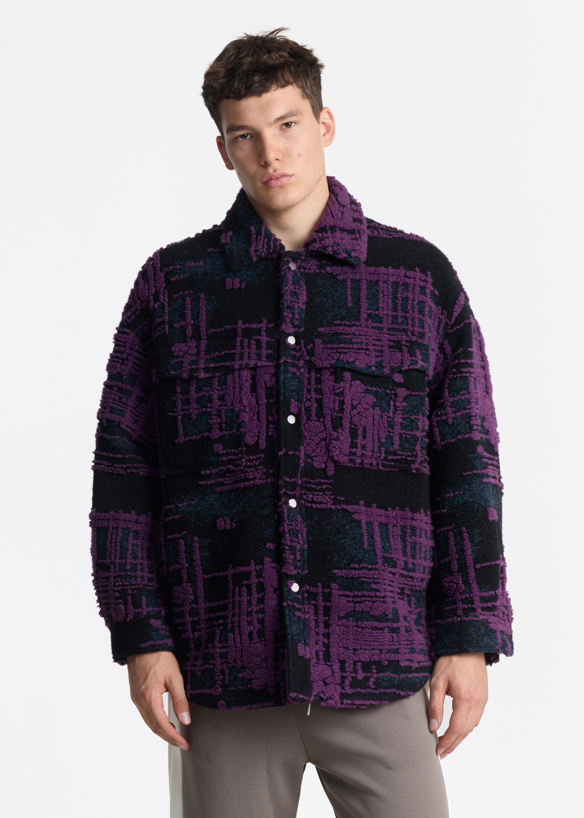 Утепленная рубашка PIXEL GRID